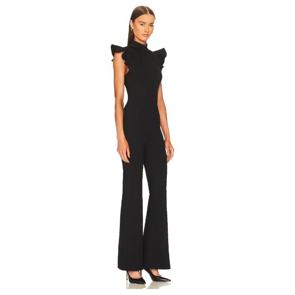 Amanda Uprichard X REVOLVE Davina Jumpsuit / Large / Black Wedding Formal - Picture 2 of 11
